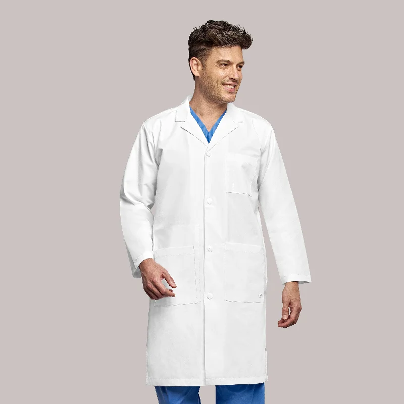 men's jackets for trekking and exploration-Wink Scrubs Men's Long Lab Coat