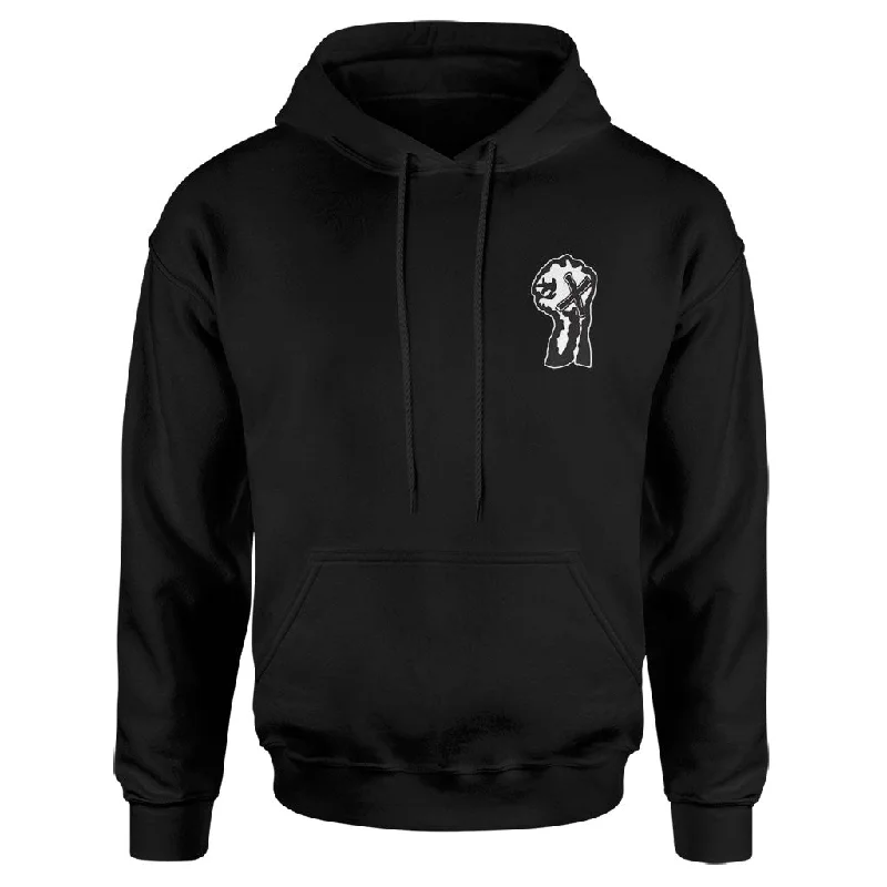 mens hoodie for colder climates-Youth Of Today "Break Down The Walls (Black)" - Hooded Sweatshirt