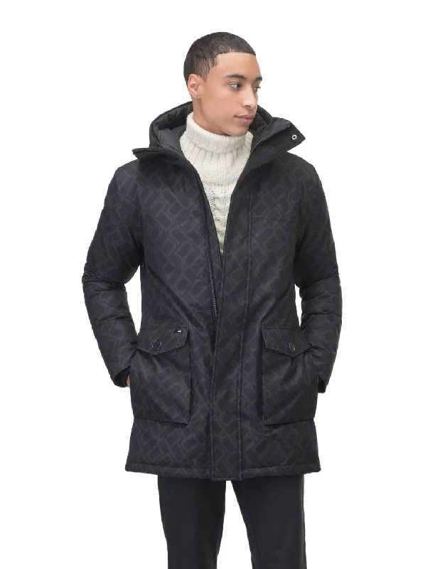 men's jackets with removable liner-Yves Furless Men's Parka