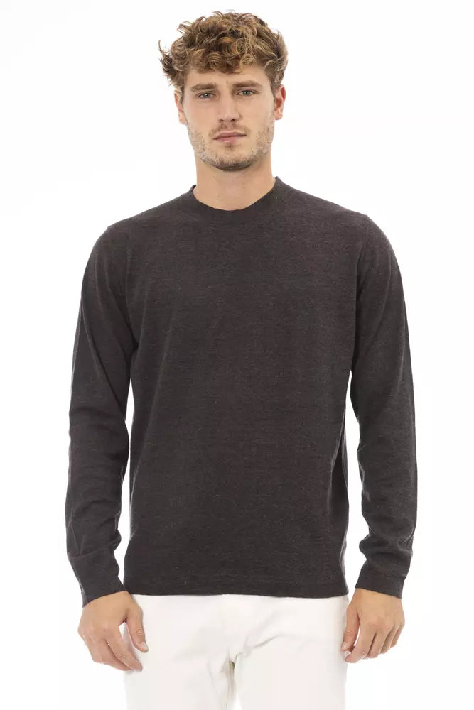 Men's sienna knit sweater-Alpha Studio  Cotton Men's Sweater