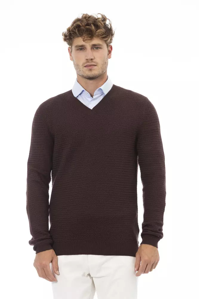 Men's forge sweater-Alpha Studio  Merino Wool Men's Sweater