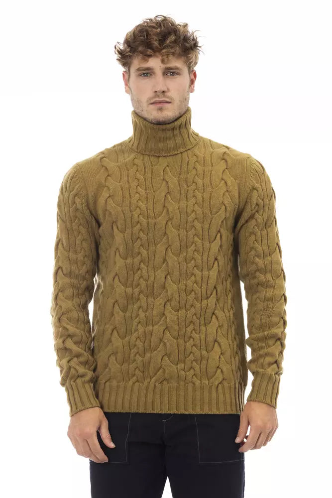 Men's relic wash sweater-Alpha Studio  Wool Men's Sweater