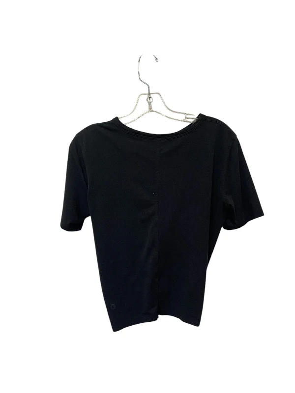 Men’s short-sleeve arch tops-Athletic Top Short Sleeve By Lululemon In Black, Size: S