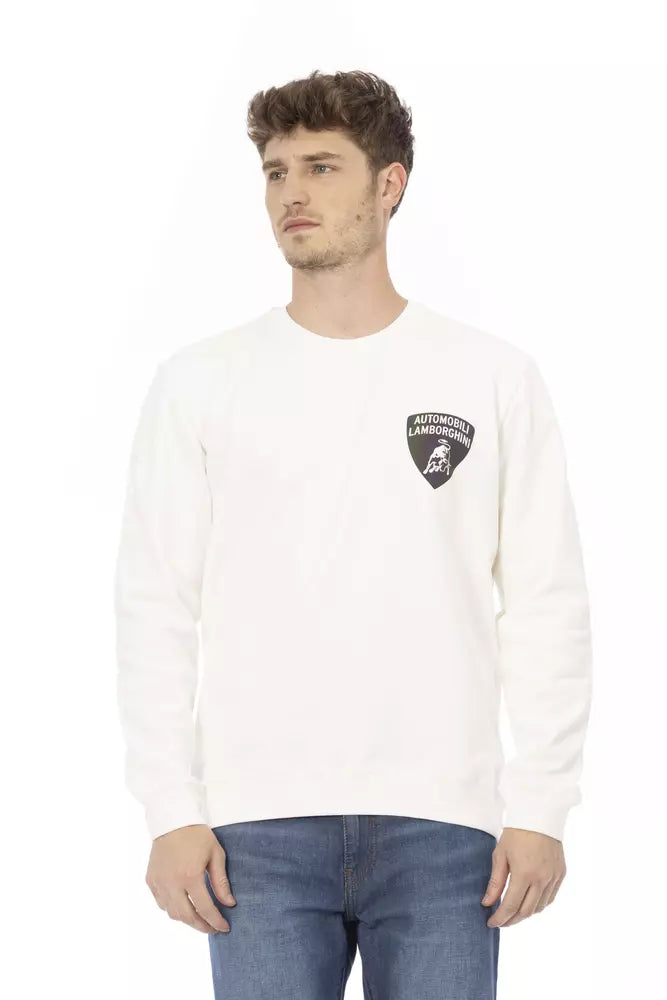 Men's twisted knit sweater-Automobili Lamborghini  Cotton Men's Sweater