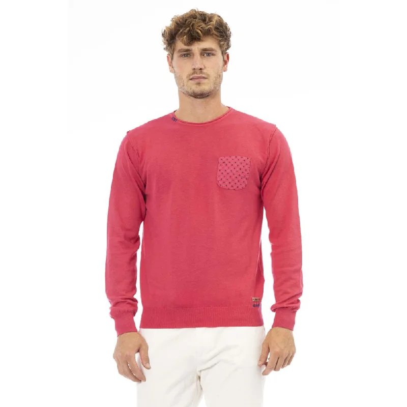 Men's meridian sweater-Baldinini Trend  Cotton Men's Sweater