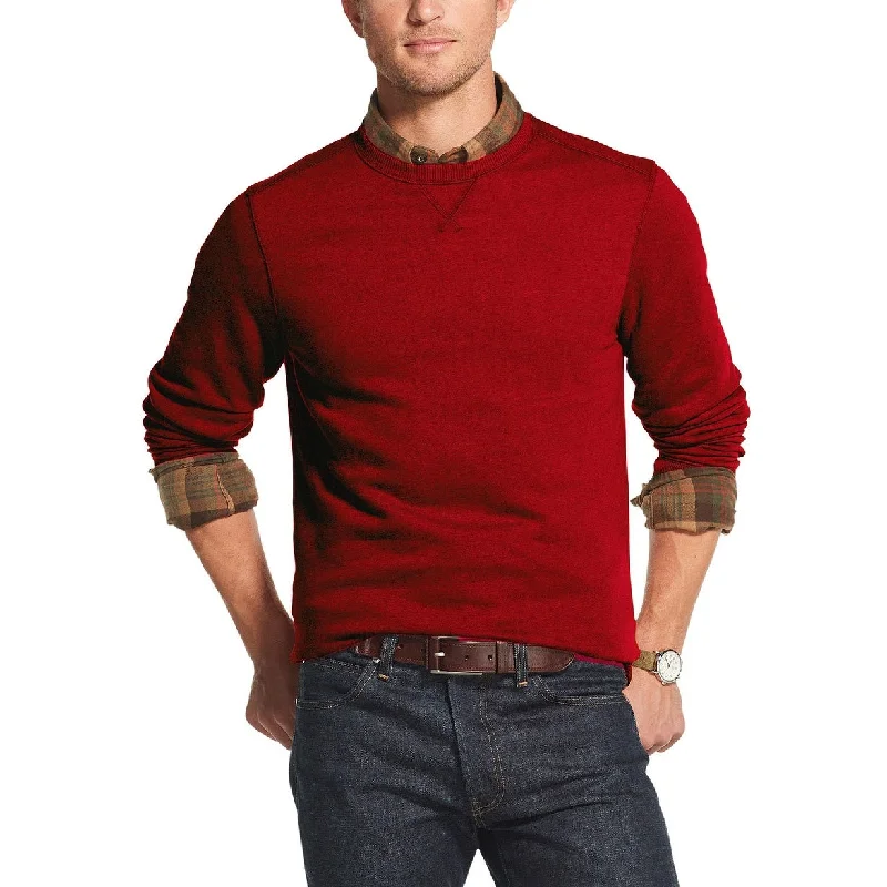 Men's tarnish sweater-Bass & Co. Men's Mountain Fleece Sweatshirt Red Size XX Large