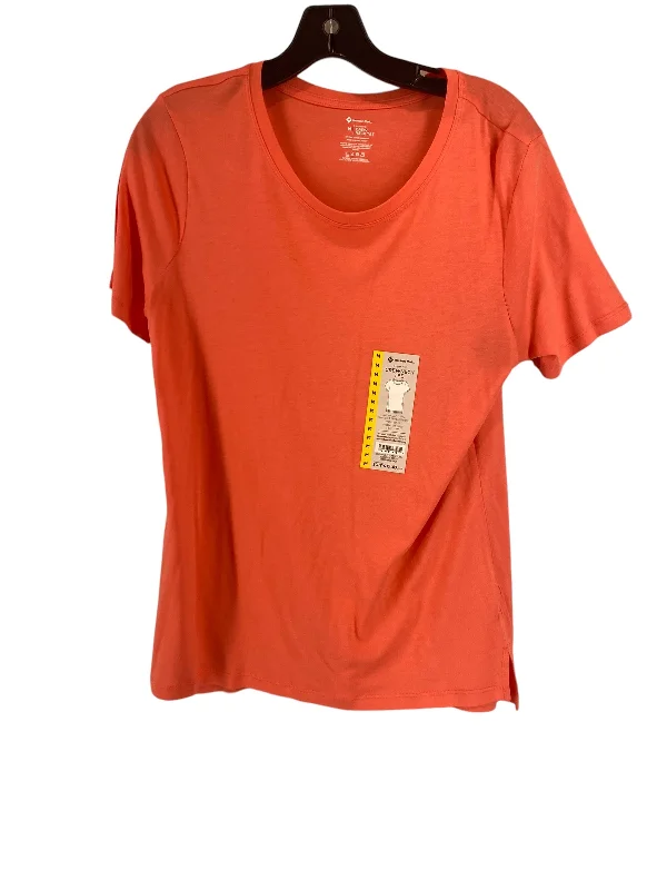 Men’s short-sleeve hark shirts-Coral Top Short Sleeve Basic Members Mark, Size M