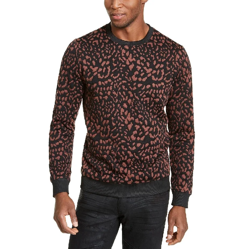 Men's peacock blue sweater-INC International Concepts Men's Animal Print Pullover Brown Size XL - X-Large