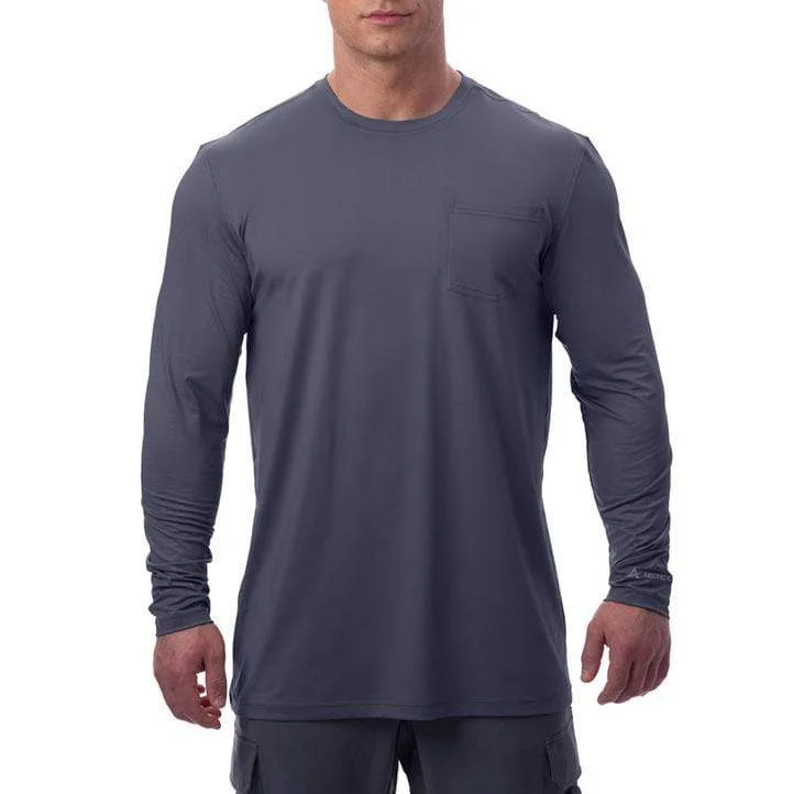 Men’s short-sleeve bunt tees-Men's Cooling Pocket Workwear Long Sleeve T-Shirt