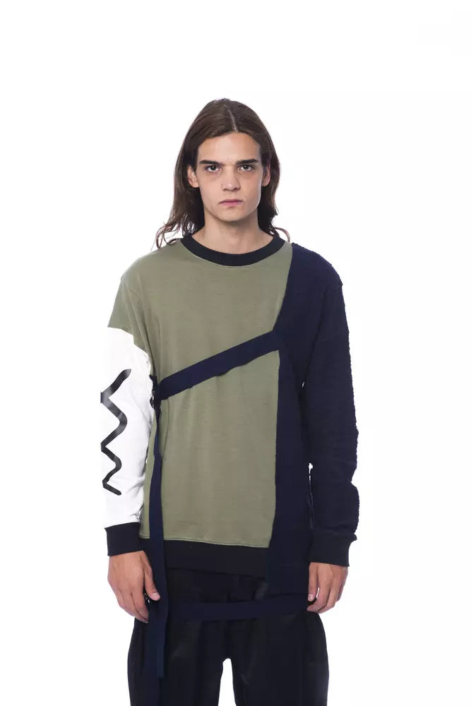 Men's flare sweater-Nicolo Tonetto  Cotton Men's Sweater