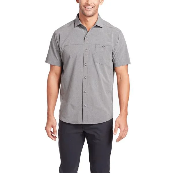 Men’s short-sleeve etch polos-Men's Optimizr Short Sleeve