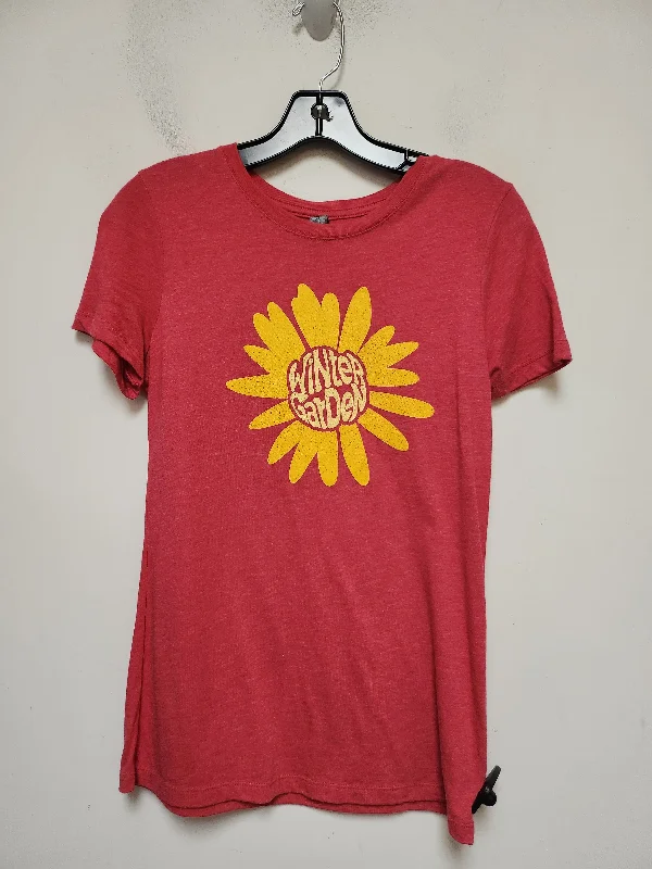 Men’s short-sleeve lilt tees-Top Short Sleeve Basic By Next Level In Red & Yellow, Size: L