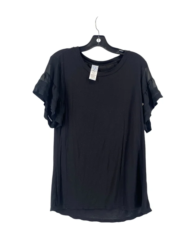 Men’s short-sleeve keel tops-Top Short Sleeve Basic By Time And Tru In Black, Size: M