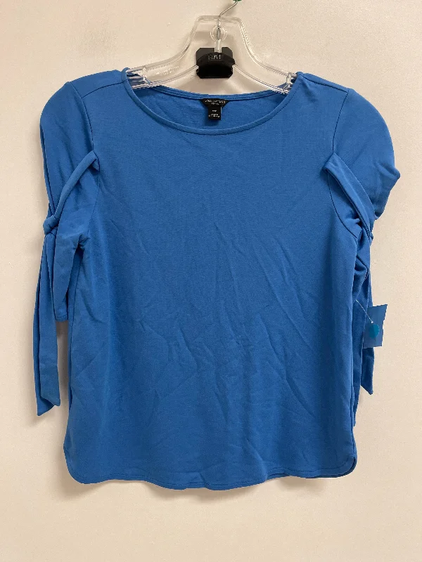 Men’s short-sleeve rush tees-Top Short Sleeve By Ann Taylor In Blue, Size: Xsp