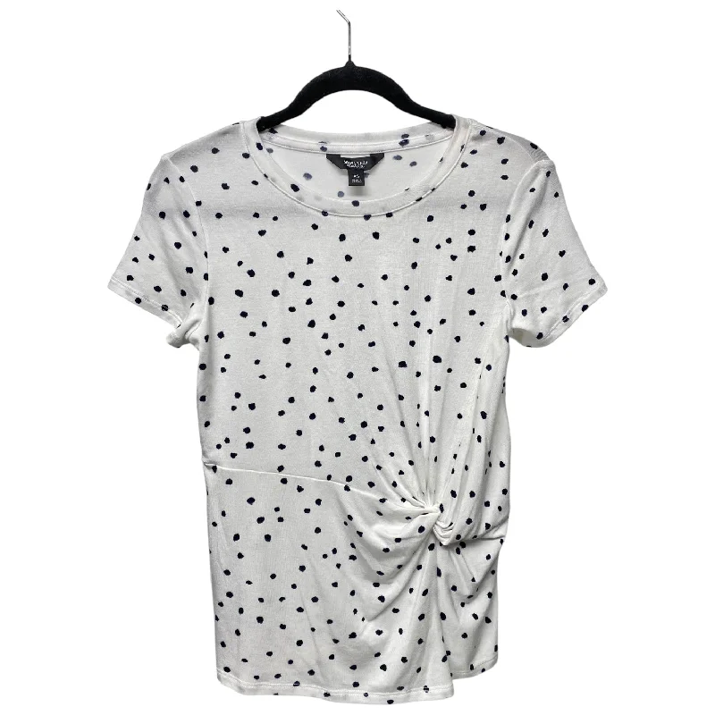 Men’s short-sleeve arch tops-Top Short Sleeve By Simply Vera In Polkadot Pattern, Size: Xs