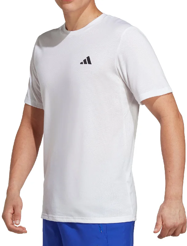 Men’s short-sleeve knot tops-adidas Train Essentials Comfort Short Sleeve Mens Training Top - White