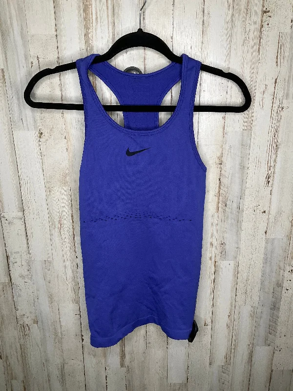 Men’s short-sleeve snug polos-Athletic Tank Top By Nike In Blue, Size: Xs