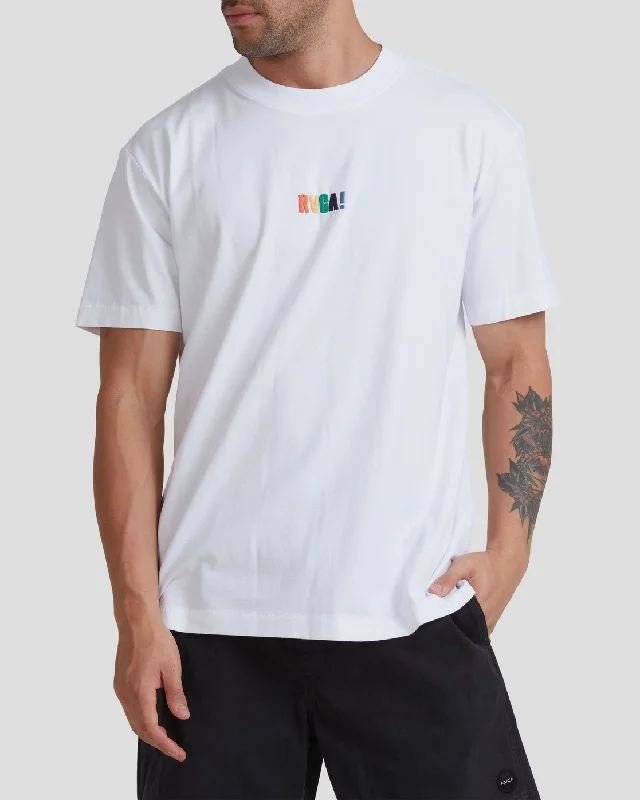 Men’s short-sleeve quid tops-Get Over It Tee - White