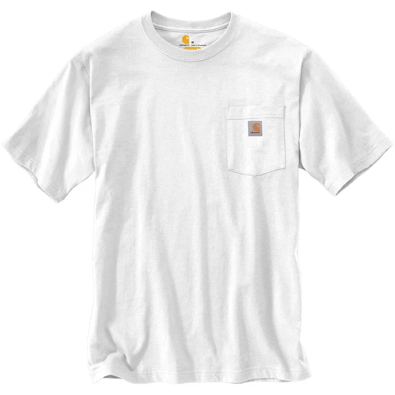 Men’s short-sleeve lilt tees-K87 - Loose Fit Heavyweight Pocket Tee, White