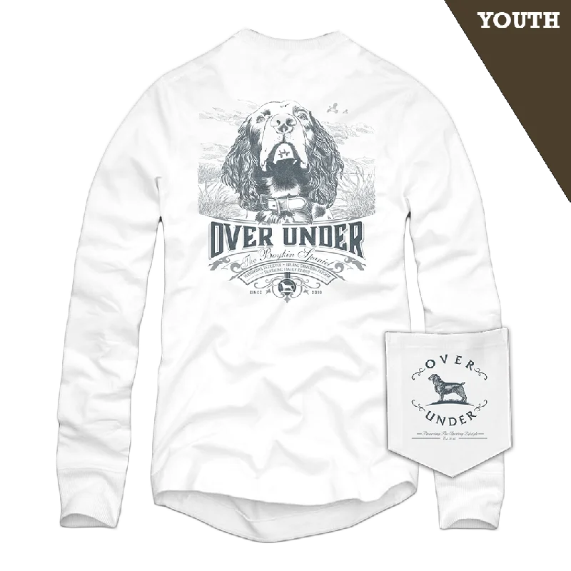 Men’s short-sleeve pelt tees-L/S Youth Boykin Spaniel T-Shirt White