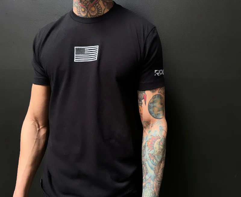 Men’s short-sleeve spry tees-MEN'S RECON PERFORMANCE GEAR "BASIC" TEE- BLACK