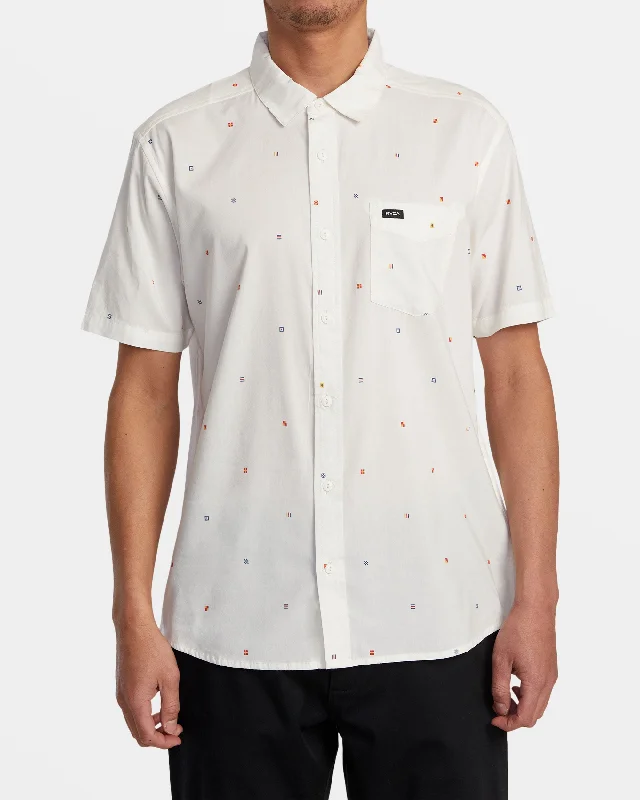 Men’s short-sleeve jinx polos-Morning Glory Short Sleeve Shirt - White