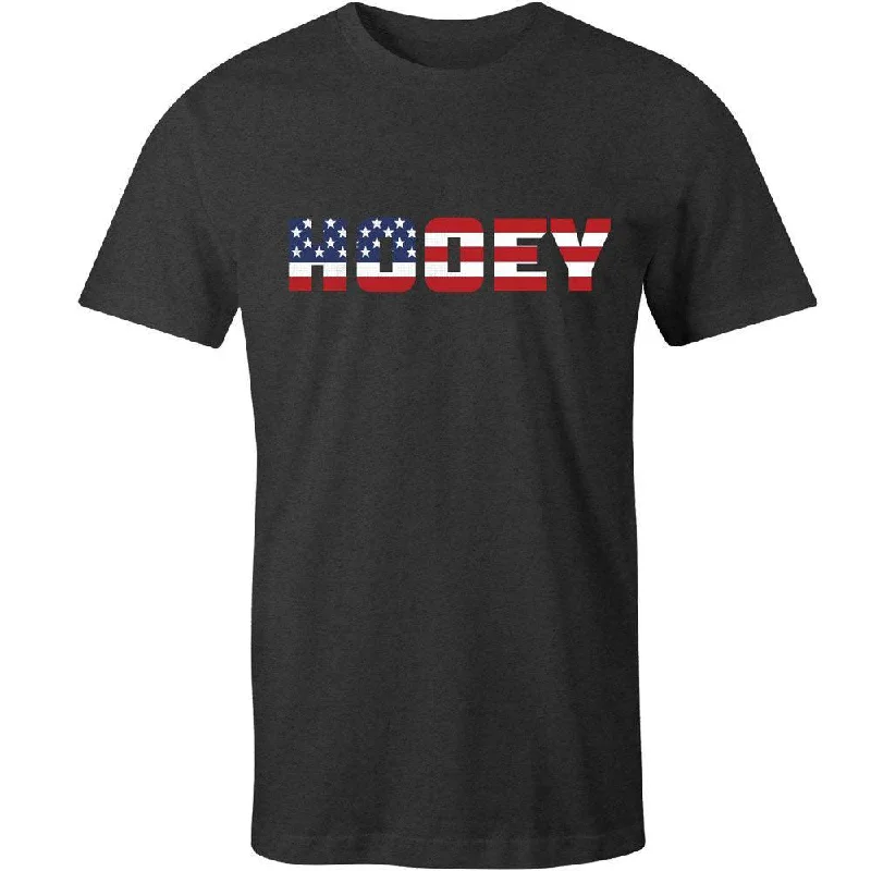 Men’s short-sleeve vent tees-Patriot T-shirt - Charcoal Red/White/Blue