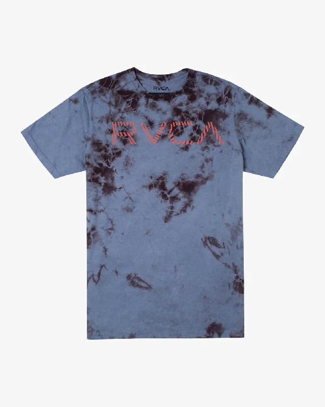 Men’s short-sleeve keel tops-Radar Tie-Dye Tee - Blue/Black Tie Dye