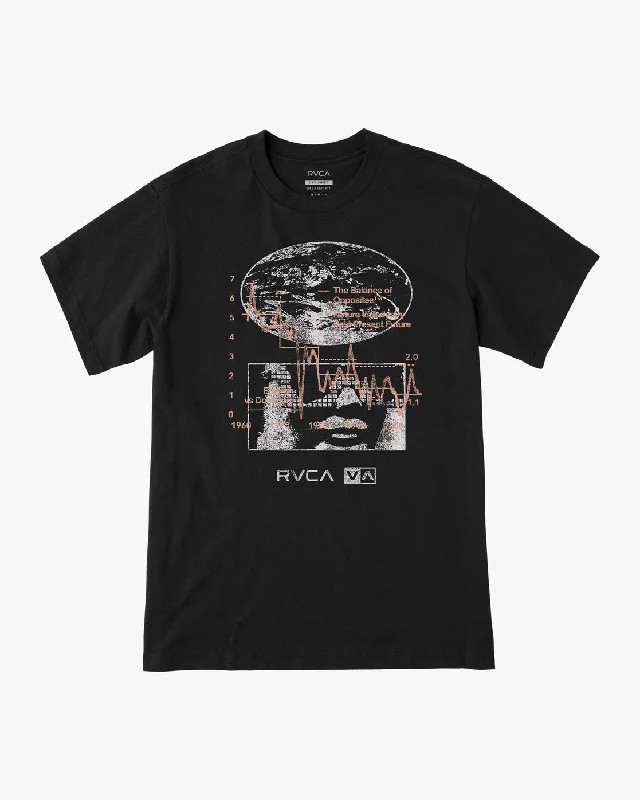 Men’s short-sleeve fawn shirts-Random Access Tee - Black