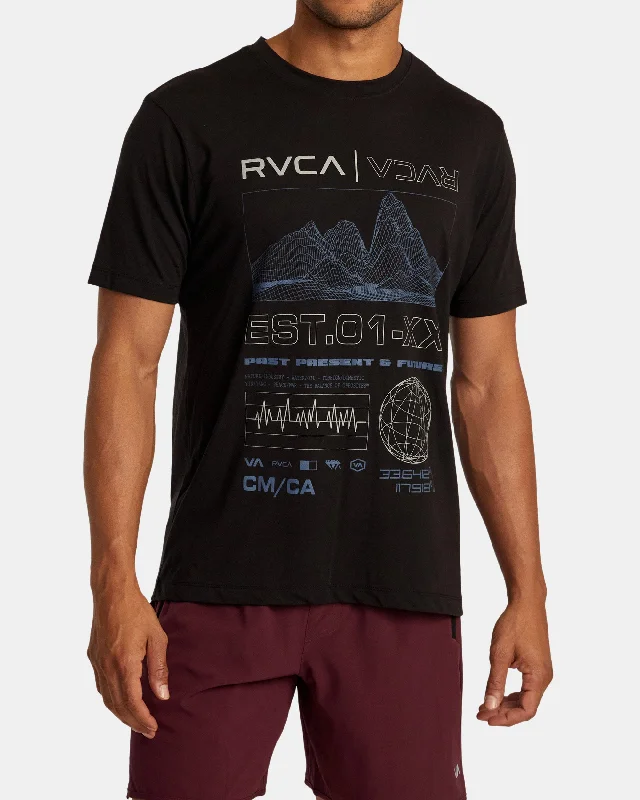 Men’s short-sleeve snug polos-RVCA Matrix Tee - Black