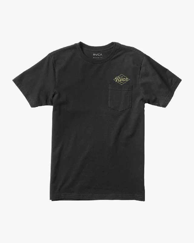 Men’s short-sleeve dusk tees-RVCA Plate Tee - Black