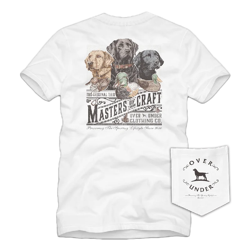 Men’s short-sleeve jolt shirts-S/S Masters of Their Craft T-Shirt White