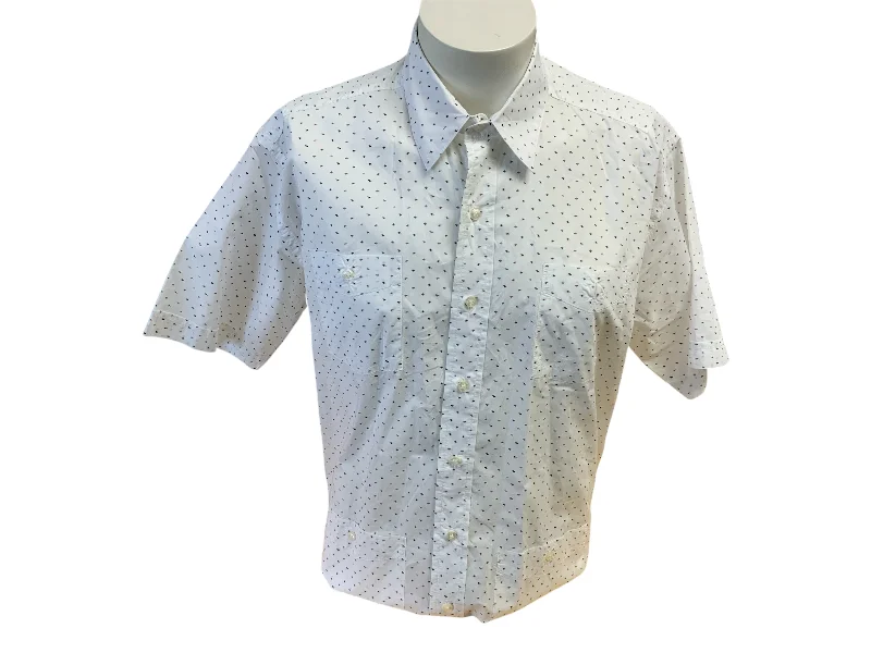 Men’s short-sleeve lurk shirts-San Cristobal Guayabera Men Shirt White