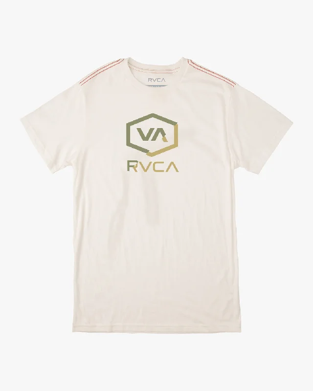 Men’s short-sleeve vox polos-Shifted Tee - Antique White