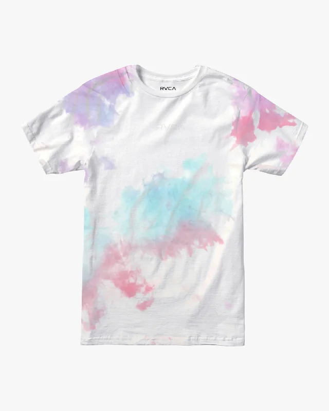 Men’s short-sleeve rusk shirts-Small RVCA Tie-Dye Tee - White Tie Dye