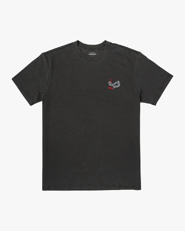 Men’s short-sleeve yore polos-Snake Bite Tee - Black