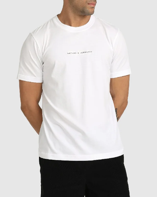 Men’s short-sleeve oust tops-Spine Tee - White