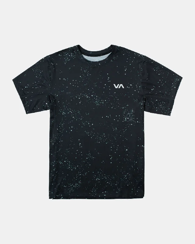 Men’s short-sleeve clod tops-Sport Vent Performance Tee - Black Splatter