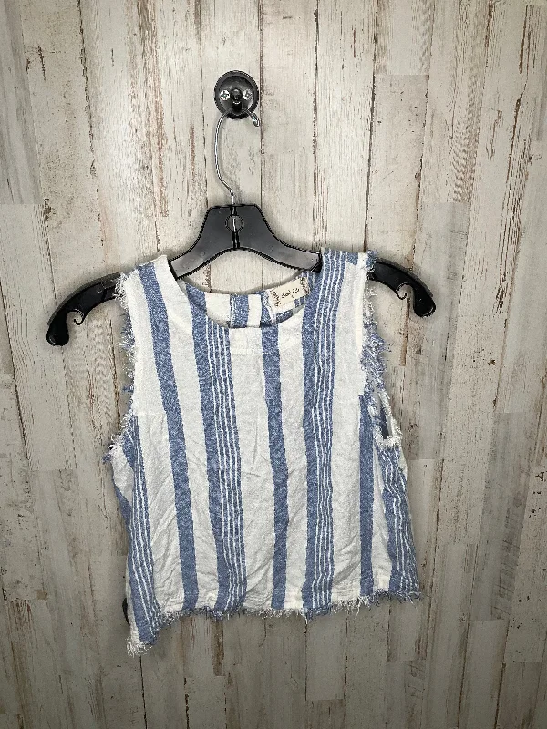 Men’s short-sleeve querk tops-Striped Pattern Tank Top Alternative, Size S