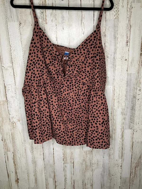 Men’s short-sleeve meld tops-Tank Top By Old Navy In Animal Print, Size: 3x