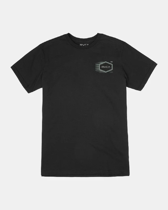 Men’s short-sleeve sate tops-Tech Hex Tee - Black