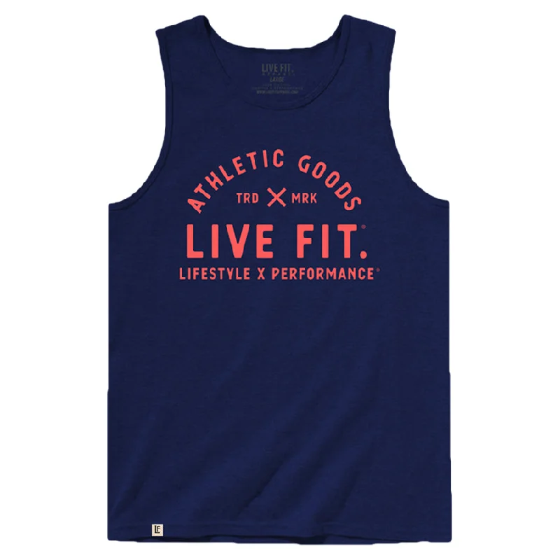 Men’s short-sleeve vane shirts-TRD Tank - Navy / Coral