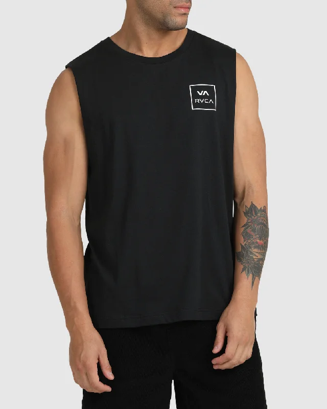 Men’s short-sleeve airy tees-VA All The Ways Muscle Tank Top - Black