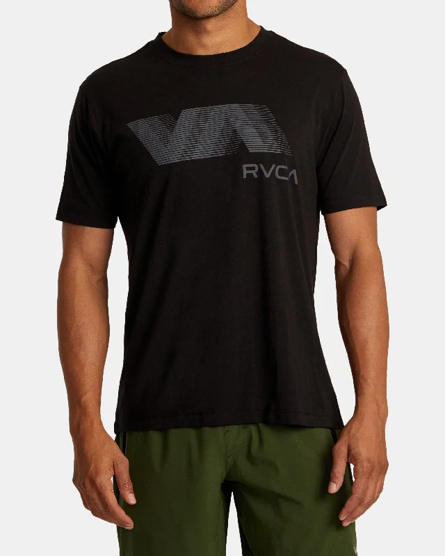 Men’s short-sleeve fizz tees-VA RVCA Blur Tee - Black 2