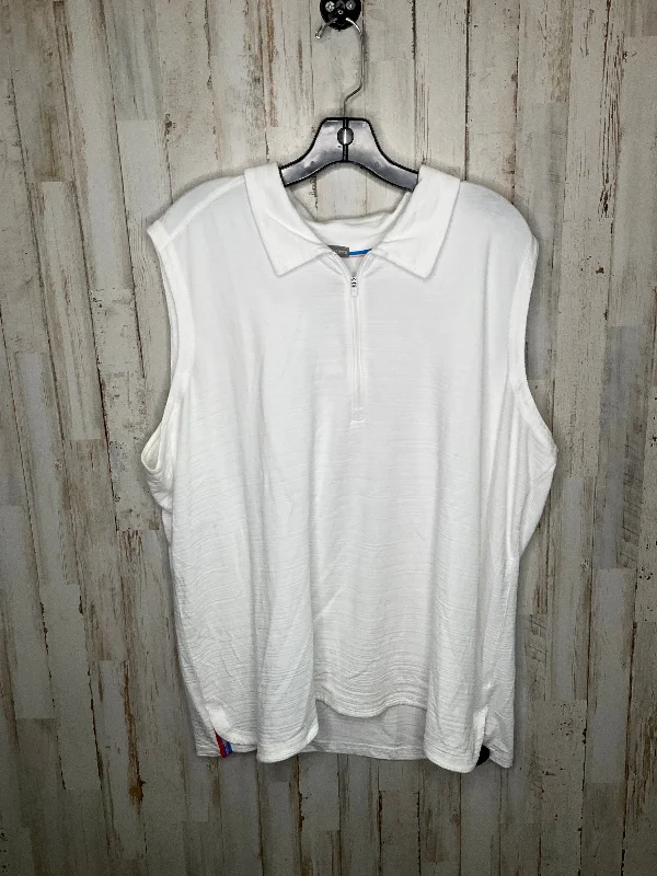 Men’s short-sleeve jolt tees-White Top Sleeveless Talbots, Size 3x