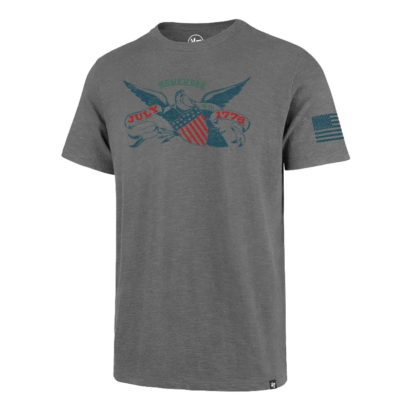 Men’s short-sleeve hark shirts-Americana 4TH OF JULY TWO PEAT '47 SCRUM TEE