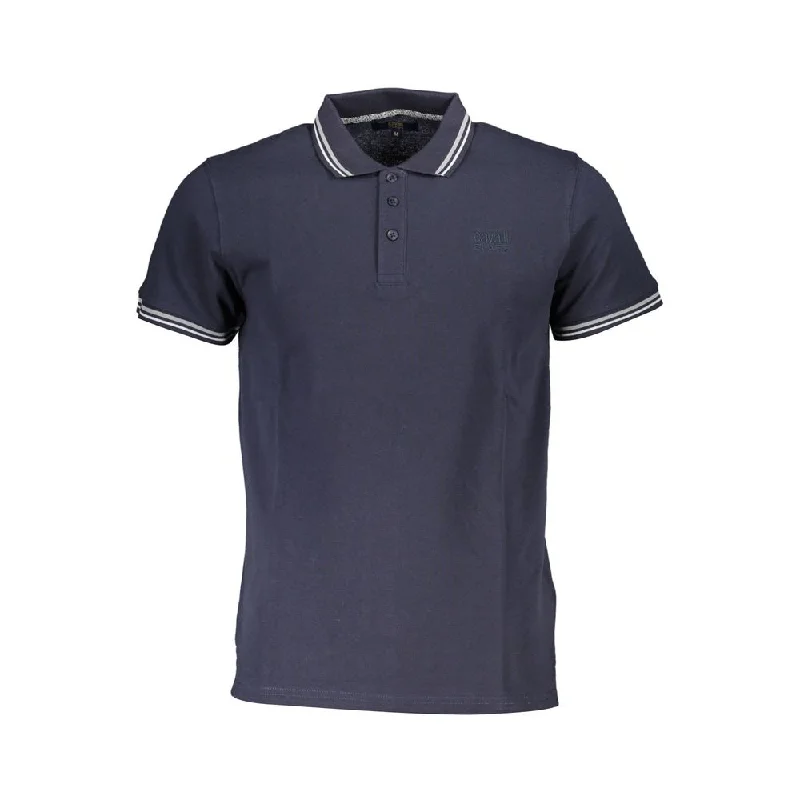 Men’s short-sleeve wisp polos-Cavalli Class  Cotton Polo Men's Shirt