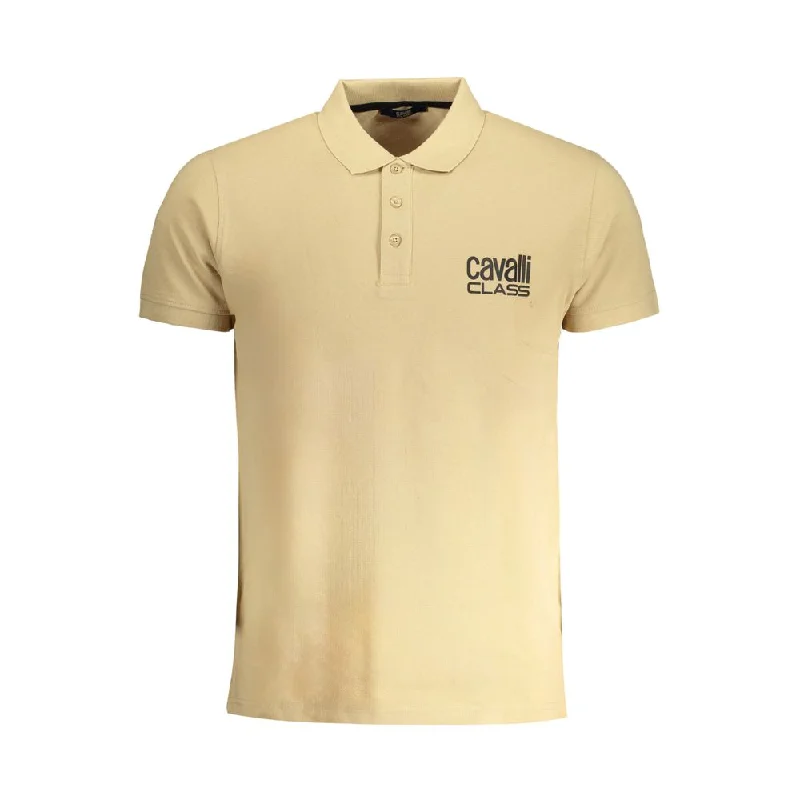 Men’s short-sleeve nook tees-Cavalli Class  Cotton Polo Men's Shirt