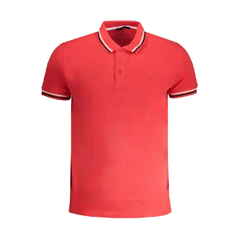 Men’s short-sleeve gush tees-Cavalli Class  Cotton Polo Men's Shirt