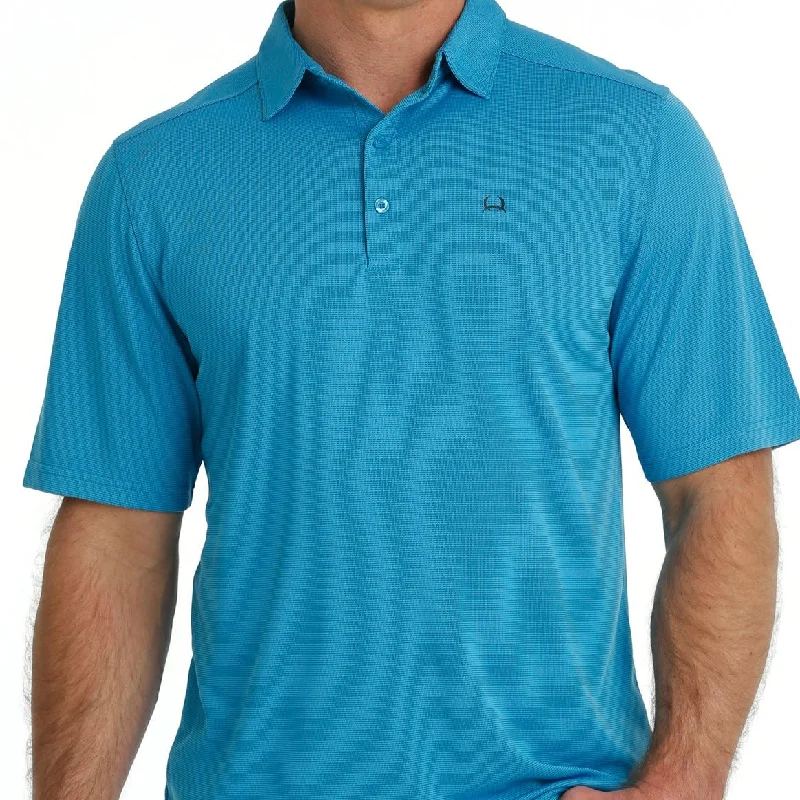 Men’s short-sleeve glib tops-Cinch Men's Arenaflex Short Sleeve Polo in Blue